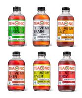 Teaonic Herbal Tea, Organic, Natural, Caffeine-Free, Handcrafted Brewed Unsweetened, Variety 12-Pack | Adrenal, Brain, Gut, Liver, Skin, Body