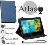 Navitech Blue Faux Leather Case Cover with Stand Compatible with The Galaxy Tab S2