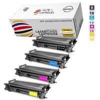 Global Cartridges Premium Quality Remanufactured Replacement Toner Cartridge Set for Brother TN115,(Black Cyan Magenta Yellow 4-Pack)