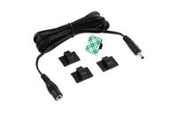 EShine Extension Cable - Male to Female - for LED Under Cabinet Lighting with Wire Clips for Comfortable Installation (6.5ft Cable, Black)