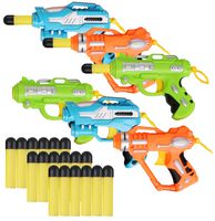 Liberty Imports Mini Foam Dart Blasters Multi Pack Party Favors (Set of 6)