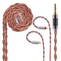 Headphones Replacement Cable Yinyoo 4 Core Copper Alloy Earphones IEM Cable With 2.5mm Plug Earbuds Headphone Cable 2pin 0.78mm Connector Headphone Cable for ZST ZS10 ZSR ZS4 AS10 CCA C10C16(2PIN 3.5)