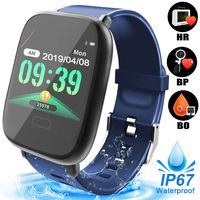 Smart Watch for Men Women, Waterproof Fitness Tracker Smartwatch with Heart Rate Blood Pressure Blood Oxygen Monitor Sport Outdoors Activity Tracker with Calorie Pedometer Great Birthday Xmas Gifts