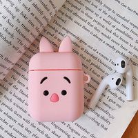 UR Sunshine AirPods Case, Super Cute Animal Shape Serie AirPods Cover Case, Creative Fun Animal Style Matte Surface Soft Silicone Gel Earphone Case AirPods 1/AirPods 2 -Pink Rabbit