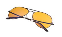 Anti-Blue Blocking Computer Glasses | Amber Orange Readers Block Blue Light | Better Night Sleep Men Women Black Frame +1.0