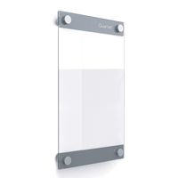 Quartet Glass Whiteboard, Magnetic Dry Erase Board, 11" x 17", with Customizable Templates, White Dry Erase Surface, Infinity (GI1117)