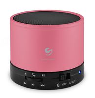 Ematic Bluetooth Wireless Speaker & Speakerphone for iPhone, iPad, iPod, Android devices, & Laptops, Pink