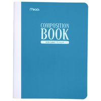 Mead Composition Book/Notebook, Wide Ruled Paper, 70 Sheets, Plastic, Color Selected For You (09362)