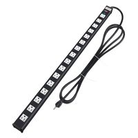 AXTRA 16-Outlets Surge Protector Metal Power Strip, 9 ft Cord, 450 Joules, 15-amp Integrated Circuit Breaker for Home, Office, Workshop, Hotel, Commercial and Industrial Applications [ETL Listed]