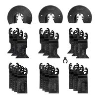 WORKPRO 23-Piece Metal/Wood Oscillating Saw Blades Set for Quick Release Multitool, Blades for Dewalt, Craftsman, Ridgid, Milwaukee, Rockwell, Ryobi and More