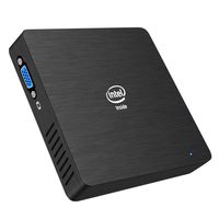 Fanless Mini PC 2GB DDR3/32GB eMMC Intel x5-Z8350 Mini Desktop Computer Windows 10 Pro HD Graphics HDMI and VGA Port Dual Band WiFi BT4.2 USB3.0 Wake on LAN PXE Boot Auto Power On