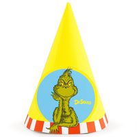 BirthdayExpress Dr Seuss Party Supplies - Cone Hats (8)