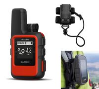 Garmin inReach Mini (Orange) Satellite Communicator Bundle with Hiking Backpack Tether | Belt, Carabiner Clip | Hiking GPS, Waterproof, GEOS Emergency Response