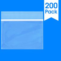 Spartan Industrial || 200 Count - 2" X 3" - 2 Mil Clear Plastic Reclosable Zip Poly Bags with Resealable Lock Seal Zipper (More Sizes Available)