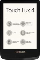 PocketBook e-Book Reader 'Touch Lux 4' (8 GB Speicher 15,24 cm (6 Zoll) E-Ink Carta Display Wi-Fi) in Obsidian Black