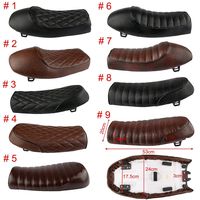 Motorcycle Vintage Cafe Racer Saddle Seat For KZ400 KZ550 K750 Z650 W650 CB100 CB125 CB175 CB200 CB350 CB360 CB400 CB450 CB500 CB550 CB650 CB750 CG125 GN250 CL100 CL125S CL175 CL200 CL350 (3)