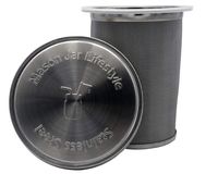 Cold Brew Coffee and Tea Maker Stainless Steel Filter for Mason Jars With Lid and 2 Silicone Seals (No Jar, Pint)
