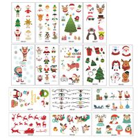 Lurrose Christmas Temporary Tattoos Stickers Waterproof Kids Tattoo Stickers Christmas Party Favors Gifts 15 Sheets