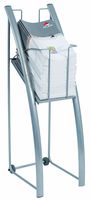 Alba Mobile Magazine and Literature Display Rack, Silver (DDPMAG)