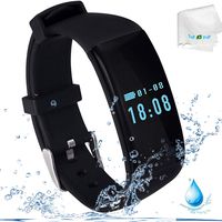 Fitness Tracker Heart Rate Monitor Activity Tracker Health Exercise Watch Smart Bracelet Bluetooth Sport Wrist Band Smart Watch Calls Reminder Calorie Step Counter for Android Cell Phone Men Women Kid