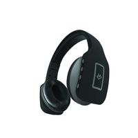 Jade Foldable Bluetooth Headphones with Built in Mic & Hands Free Remote - Black