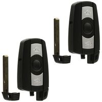 Car Key Fob Keyless Entry Remote fits BMW 3, 5, Series (KR55WK49123, KR55WK49127), Set of 2