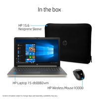 HP High Performance Laptop PC 15.6-inch HD+ Display AMD E2-9000e Processor 4GB DDR4 RAM 500GB HDD WIFI HDMI Bluetooth Webcam Sleeve&Mouse Windows 10 (Gold)