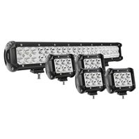 Nilight 20Inch 126W Spot Flood Combo Led Light Bar 4PCS 4Inch 18W Spot LED Pods Fog Lights for Jeep Wrangler Boat Truck Tractor Trailer Off-Road,2 years Warranty