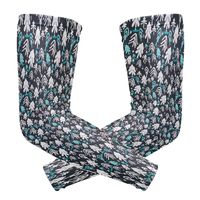 Fashion Sports Arm Supports Christmas Tree Colorful Basketball Shooter Sleeves Sunscreen Cuff Stretched Fabric for Football, Volleyball, Baseball Protection, Youth & Adult Sizes(1 Pair)