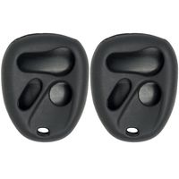 Keyless2Go New Silicone Cover Protective Case for 4 Button Remote Key Fob with FCC KOBLEAR1XT ABO1502T - Black (2 Pack)