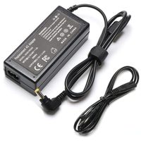 65W Laptop Charger Adapter Replace for Toshiba Satellite C55 C655 C850 C50 L755 C855 L655 L745 P50 C855D C55D S55 Radius 11 14 15 Portege Z30 Z930 Z830 Z835 R835 19V 3.42A Power Cord