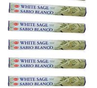 HEM White Sage 100 Incense Sticks (5 Packs of 20 Sticks) (Basic)