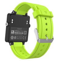 MoKo Vivoactive Watch Band, Soft Silicone Replacement Fitness Bands Wristbands with Metal Clasps for Garmin Vivoactive/Vivoactive Acetate Sports GPS Smart Watch - Green