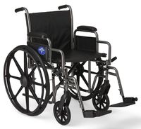 Basic Wheelchair with 20"Wx16"D Seat, Elevating Legrests
