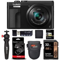 Panasonic Lumix ZS70 20.3 Megapixel, 4K Digital Camera, Touch Enabled 3-inch 180 Degree Flip-Front Display, 30X Leica DC Vario-Elmar Lens (Black) with Camera Bundle