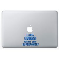 Crazy4Decals I Sell Real Estate 5" Decal Vinyl Sticker 20 Colors for Laptops, Ipads, Car Windows, Doors, Office Walls Realtor and Any Smooth Surface. (Royal Blue)