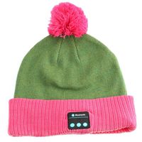 Bluetooth Beanie Headset Musical Winter Knit Headphone Hats Warm Soft Cap with Stereo Speakers Built-in Mic Hands Free for Outdoor Sports