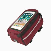 Upgrade Mountain Bike Bag Front Beam Bag Bicycle Bag Road Car Front Bag Riding Equipment Saddle Bag Tube Bag-Red