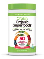 Orgain Organic Green Superfoods Powder, Berry - Antioxidants, 1 Billion Probiotics, Vegan, Dairy Free, Gluten Free, Kosher, Non-GMO, 0.62 Pound (Packaging May Vary)
