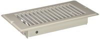 DANCO Mobile Home RV Floor Register with 1-5/16 inch Drop, 4 inch x 8 inch, Steel, White, 1-Pack (62069)
