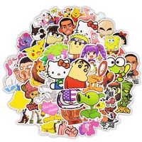 Laptop Stickers Decals Vinyls | Pack Cool Sticker Perfect to Graffiti Your Laptop, MacBook, Skateboard, Luggage, Car, Bumper, Bike, Hard Hat (50Pcs Cartoon Stickers)