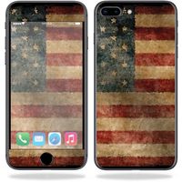 MightySkins Skin Compatible with Apple iPhone 8 Plus - Vintage Flag | Protective, Durable, and Unique Vinyl Decal wrap Cover | Easy to Apply, Remove, and Change Styles | Made in The USA