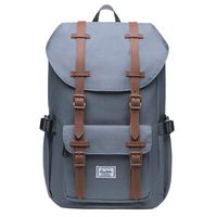 KAUKKO Laptop Outdoor Backpack, Travel Hiking& Camping Rucksack Pack, Casual Large College School Daypack, Shoulder Book Bags Back Fits 13" Laptop & Tablets Mini Size(7grey)