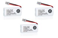 JustGreatDealz Battery BT-1021 BT1021 BBTG0798001 for Uniden Cordless Handset Telephones (3-Pack)
