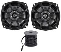 Kicker 10PS5250 5.25 Harley Davidson Motorcycle Speakers+Waterproof Wire PS5250