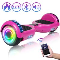 SISIGAD Hoverboard 6.5" Self Balancing Scooter with Colorful LED Wheels Lights Two-Wheels self Balancing Hoverboard Dual 300W Motors Hover Board UL2272 Certified