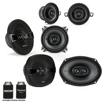 Kicker for Dodge Ram 2002-2011 Speaker Bundle - 2017 Model KS 6x9 Speakers, KS 5.25" Speakers & KS 3.5" Speakers.