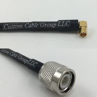 12 inch RGU178 MCX FEMALE ANGLE to TNC MALE Pigtail Jumper RF coaxial cable 50ohm High Quality Quick USA Shipping