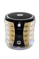 Bridgecraft Portable Mini Media Player Speaker BC-T2096A-BK with FM Micro Card U-Disk Line-in, Black