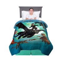 Franco Kids Bedding Super Soft Microfiber Comforter, Twin Size 64" x 86", How to Train Your Dragon